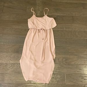 Blush midi dress